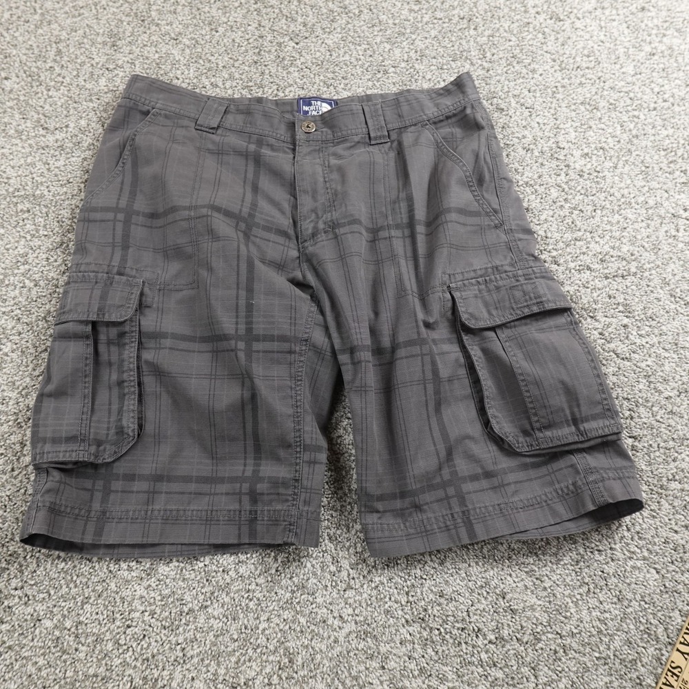 North Face Shorts Mens 34 Gray Ripstop Utility Cargo Hiking Outdoor Climbing